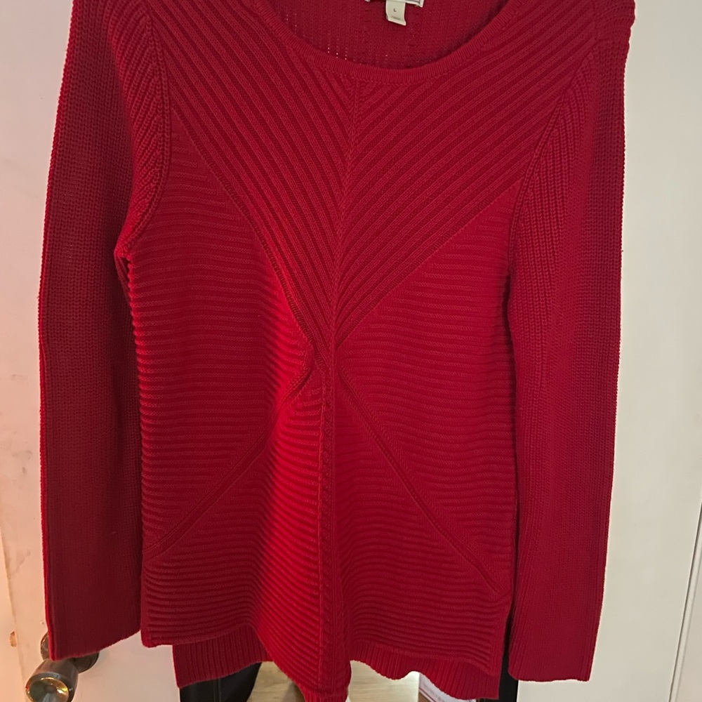 Dana Buchman Deep Red Sweater